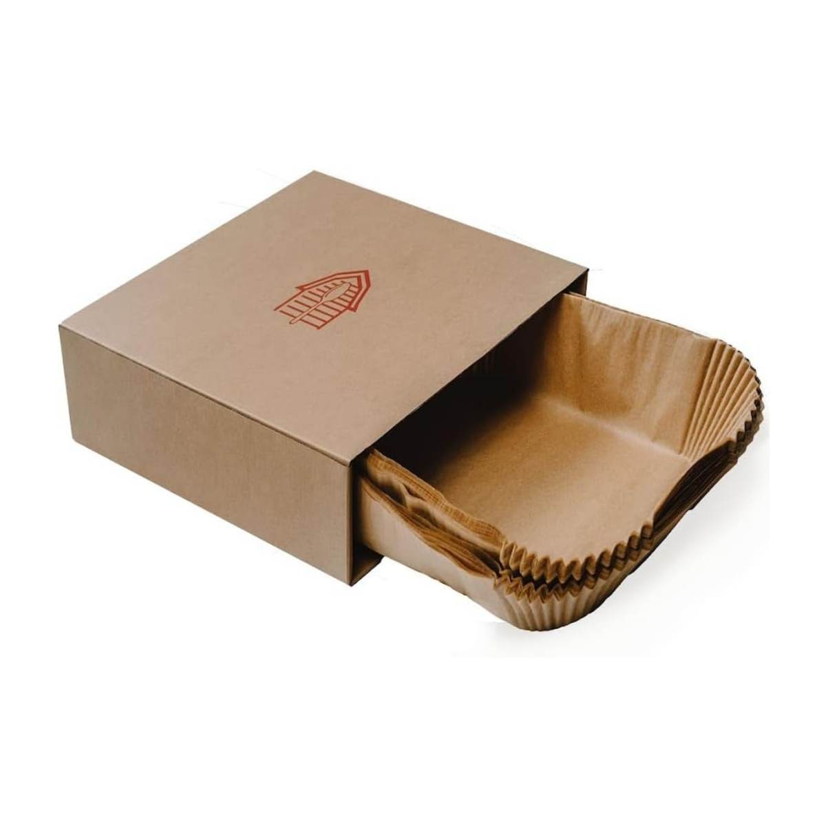 BakeBarn Pre-Formed Parchment Paper, 8 inch Square