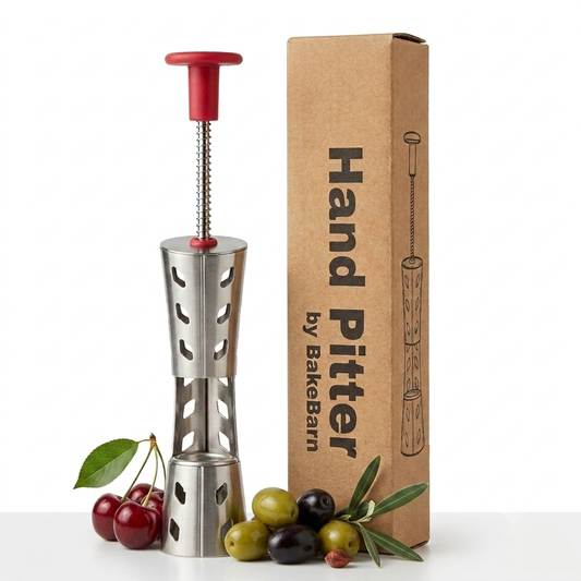 BakeBarn Hand Cherry Pitter, Stainless Steel
