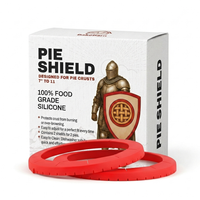 BakeBarn Pie Shield, 2 Pack Silicone Pie Crust Protector