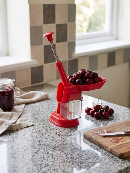 The Pitter by BakeBarn - High Capacity Cherry Pitter, Olive Corer